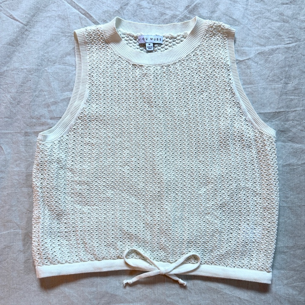 Miou Muse Crochet Tank Top size M